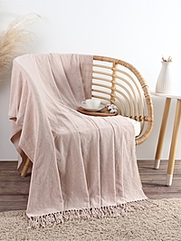 Плед "Этель" Powder 135*180 см, цвет пудра, 100% полиэстер