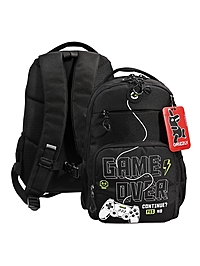 Рюкзак школьный, 40×27×16 см, Grizzly, эргономичная спинка, отделение для ноутбука, черный, RB-559-2_2