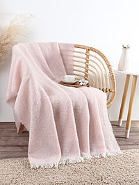 Плед "Этель" Light pink  135*180 см, цвет св. розовый, 100% полиэстер