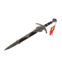 Сувенирный кинжал «Царевич», 46,5 см, на ножнах змеи, чёрно-серебристый