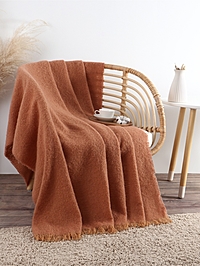 Плед "Этель" Teracotta 130*160 см, цвет коричневый, 100% полиэстер