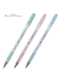 Ручка шариковая BrunoVisconti CrystalWrite. Zefir 0.38мм стерж/син, МИКС