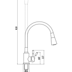 Смеситель для кухни Savol S-3002H-01 черный