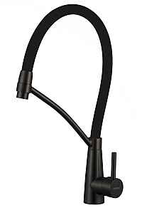 Смеситель для кухни Fmark FS8255H-01 гибкий излив черный