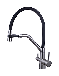 Смеситель для кухни Fmark FS1162-L01 графит/черный