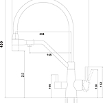 Смеситель для кухни Fmark FS1162-H01 черный