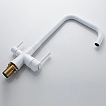 Смеситель для кухни Shevanik S528C под фильтр белый