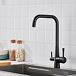 Смеситель для кухни Shevanik S528H под фильтр черный