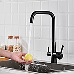 Смеситель для кухни Shevanik S528H под фильтр черный