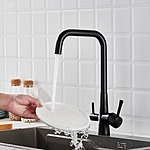 Смеситель для кухни Shevanik S528H под фильтр черный