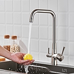 Смеситель для кухни Shevanik S528L под фильтр сатин