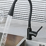 Смеситель для кухни Ammore A5510-1T гибкий излив черный