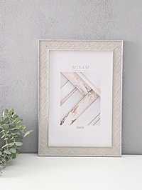 Фоторамка для фото 20×30 см «МИРАМ», пластик, серый