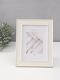 Фоторамка для фото 15×21 см «МИРАМ», пластик, бежевый