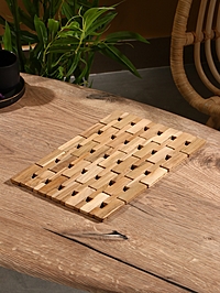 Коврик из тикового дерева, 30х20х0,7 см