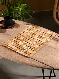 Коврик из тикового дерева, 40х30х0,7 см