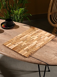 Коврик из тикового дерева, 40х30х0,7 см