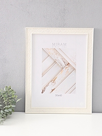 Фоторамка для фото 30×40 см «МИРАМ», пластик, бежевый