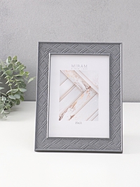 Фоторамка для фото 15×21 см «МИРАМ», пластик, т. серый