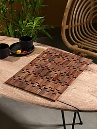 Коврик из тикового дерева, 40х30х0,7 см