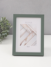 Фоторамка для фото 15×21 см «МИРАМ», пластик, зелёный