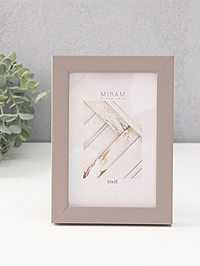 Фоторамка для фото 10×15 см «МИРАМ», пластик, св. коричневый