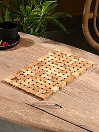 Коврик из тикового дерева, 30х20х0,7 см