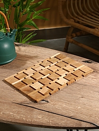 Коврик из тикового дерева, 30х20х0,7 см