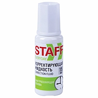 Корректирующая жидкость хим.основа 15мл STAFF "Everyday", кисть 229398