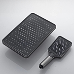 Душевая система Shevanik S4436T с изливом оружейная сталь