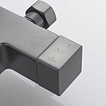 Душевая система Shevanik S4636T с изливом оружейная сталь