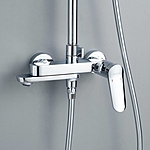 Душевая система Shevanik S4336 с изливом матовый хром