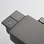 Душевая система Shevanik S4226T с изливом оружейная сталь