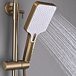 Душевая система Shevanik S6136G с изливом золотой сатин