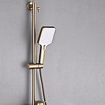 Душевая система Shevanik S6136G с изливом золотой сатин