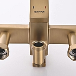 Душевая система Shevanik S6136G с изливом золотой сатин