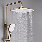 Душевая система Shevanik S6136G с изливом золотой сатин