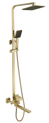 Душевая система Fmark FS8145-25C с изливом матовое золото