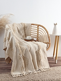 Плед  125*150см с таффтингом, 550 гр/м2, 100% хлопок