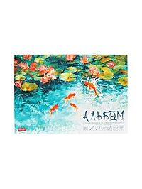 Альбом для рисования, А4 20 листов, Hatber «Золотые рыбки» белые листы