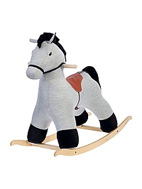 Качалка "Конь Восток", цвет светло-серый 990014