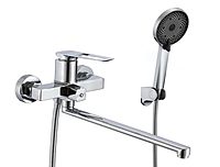 Смеситель для ванны Savol S-009024A длинный излив хром