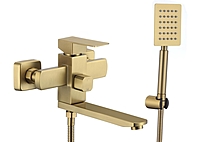 Смеситель для ванны Fmark FS8104C матовое золото