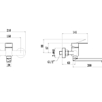 Смеситель для ванны Fmark FS8207C матовое золото