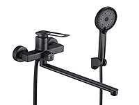 Смеситель для ванны Savol S-009024H длинный излив черный