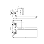 Смеситель для ванны Aquanika Logic AQL1734CR хром
