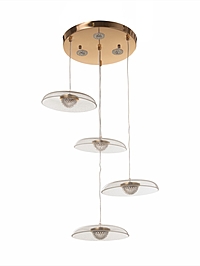 Люстра Tamara 28Вт LED 4000-6000К золото 43х41х42см