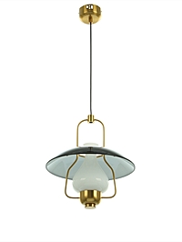 Люстра "Кёльн" 1х40Вт Е27 бронза/черный 32х32х100см