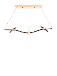 Люстра "Шанти" LED 18Вт 3000К латунь 74х15х18-218 см