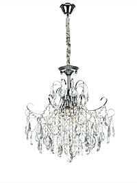 Люстра "Александра" 6х40Вт Е14 серебро 50х50х58см(60)см